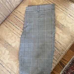 Gently used Sloan black and white plaid pants